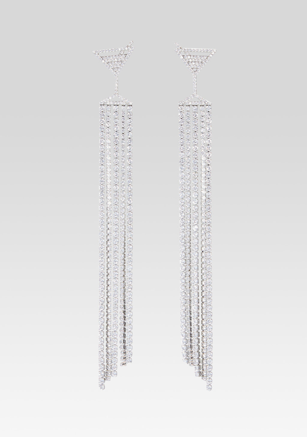 Martini Drop Crystal Earring