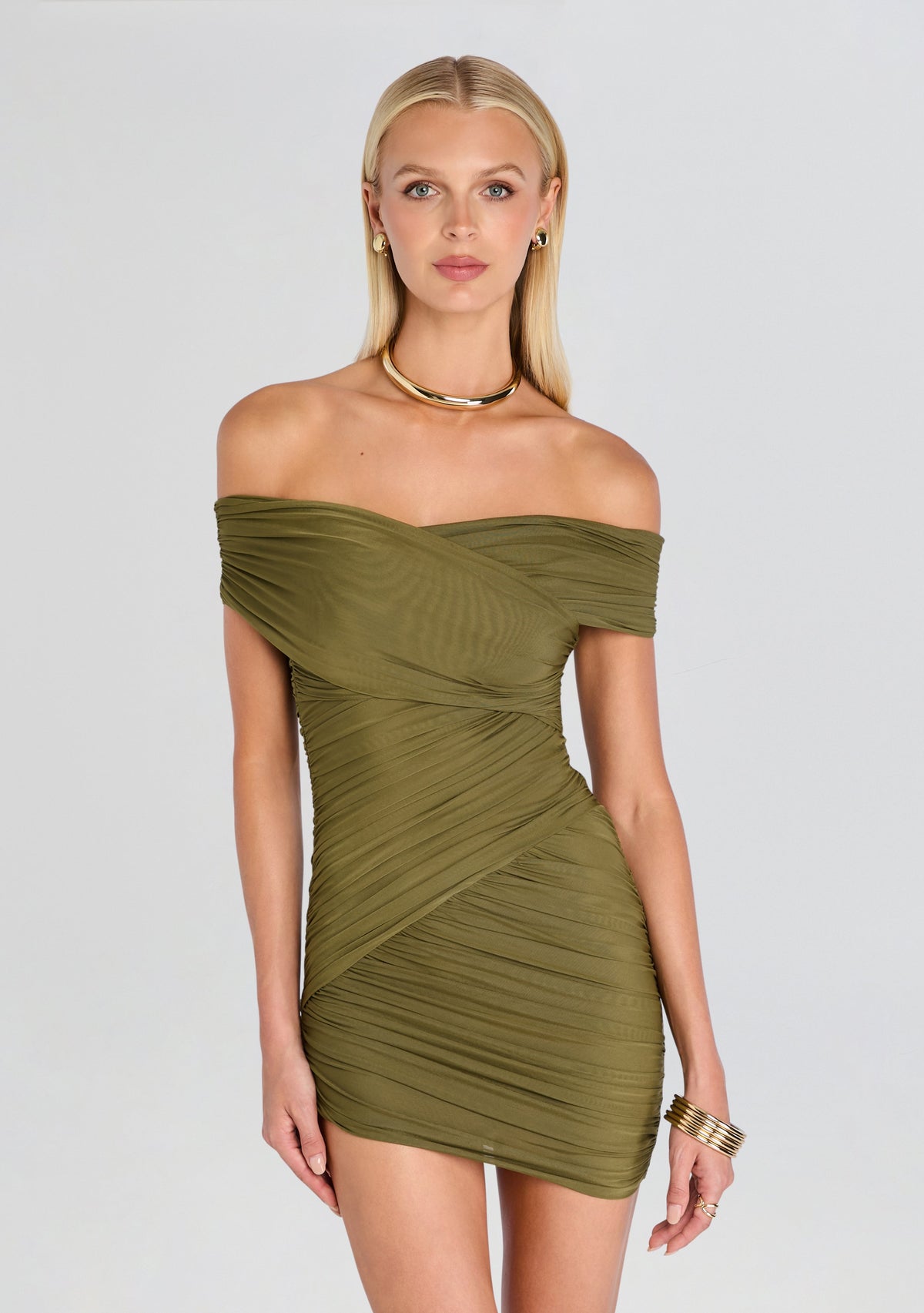Deniz Mesh Mini Dress