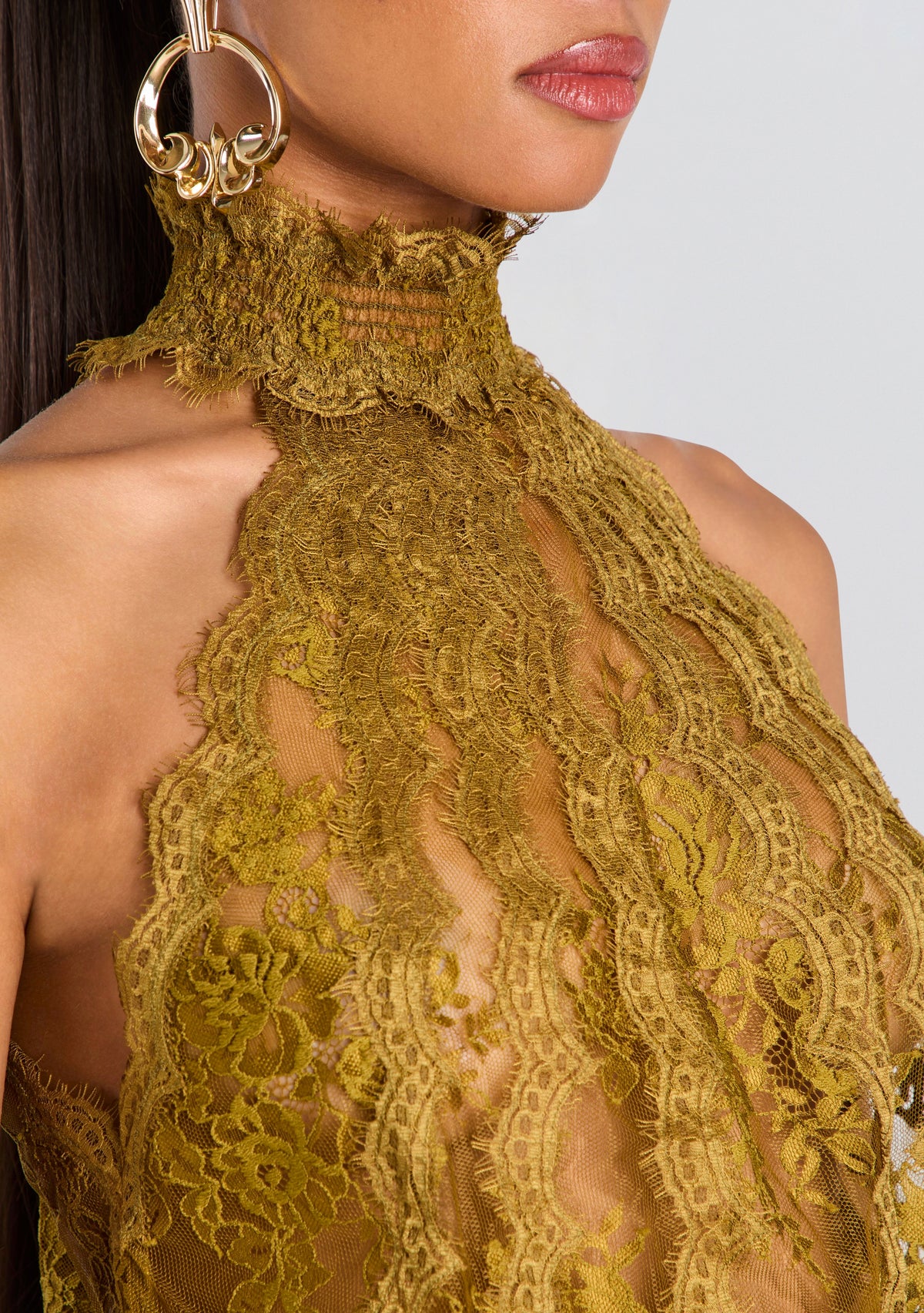 Emerald Lace Dress