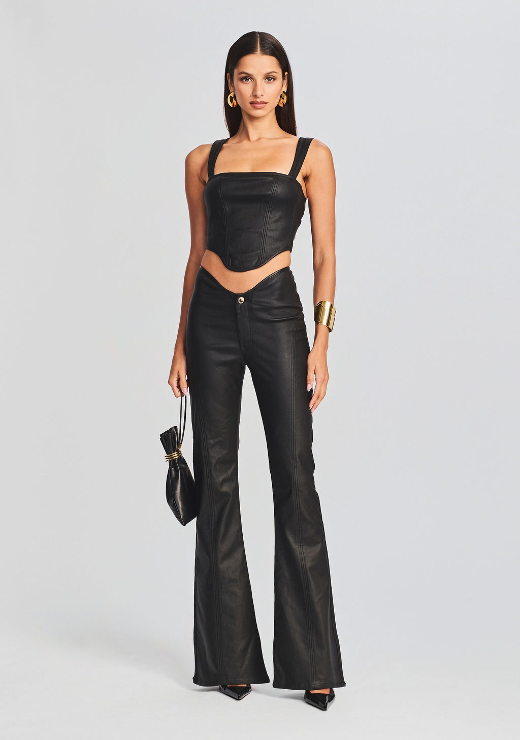 Jaylee Coated Denim Top