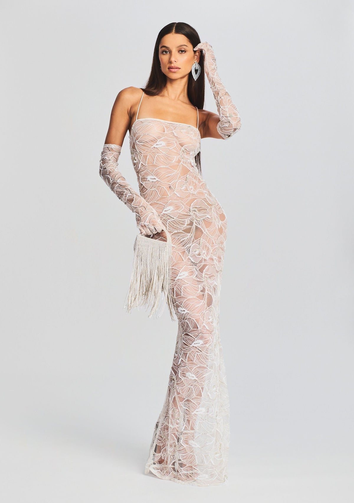 Ruby Embellished Lace Dress