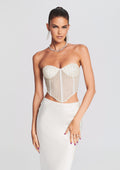 Margery Embellished Bustier Top