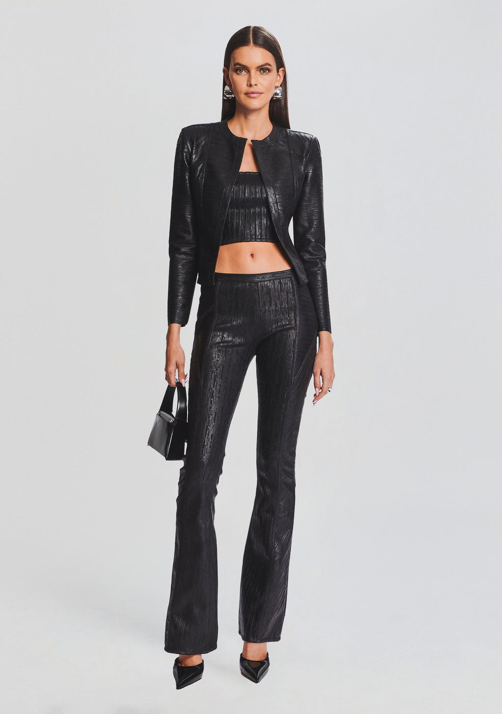 Mae Coated Knit Cardigan