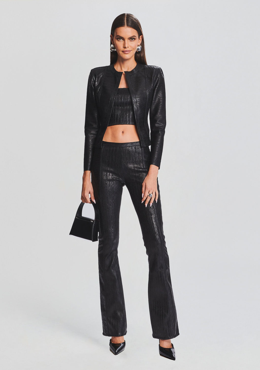 Mae Coated Knit Cardigan