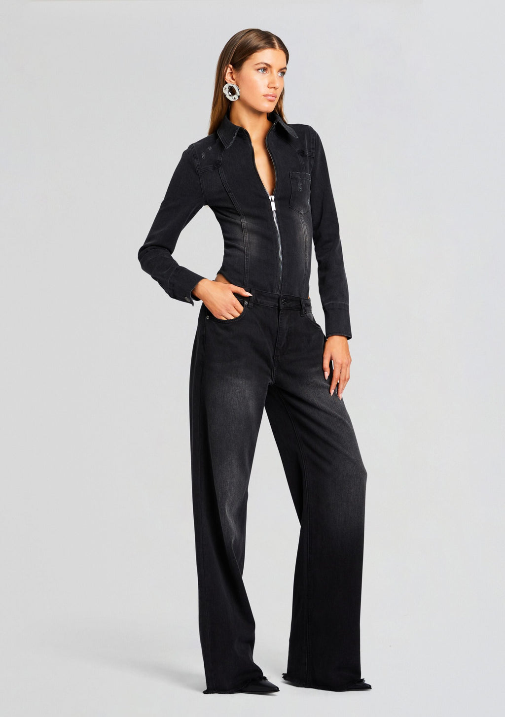 Helena Denim Bodysuit