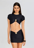 Kaida Lycra Cropped Shirt