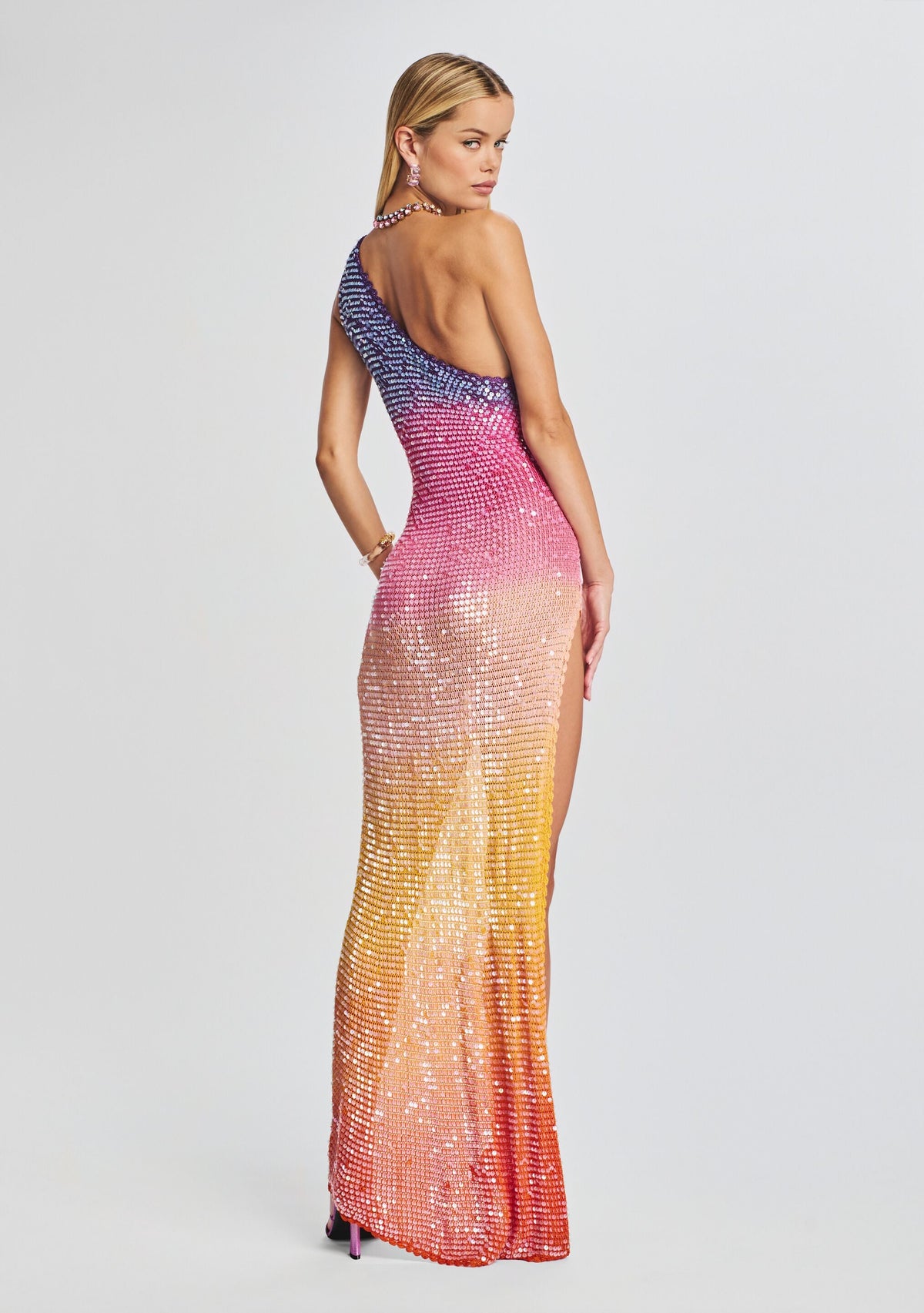 Candice Sequin Crochet Dress