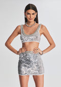 Zed Sequin Crochet Top