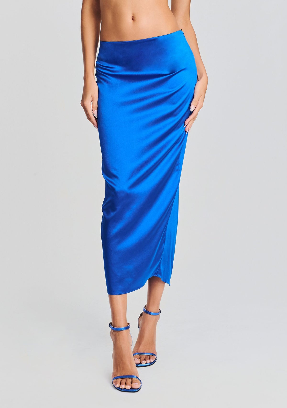 Julian Silk Midi Skirt