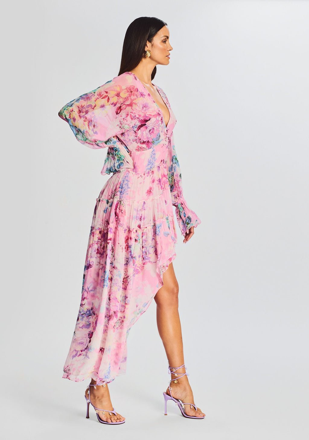 Sage High Low Dress