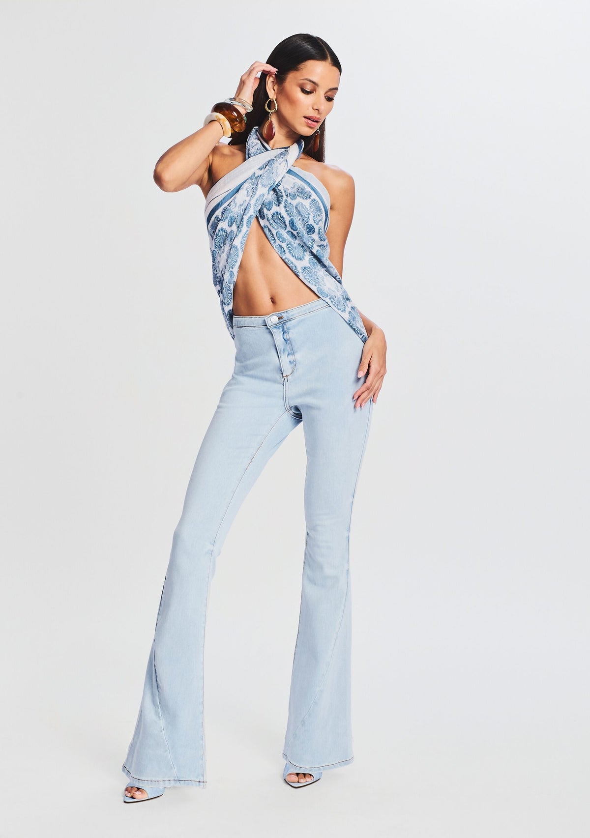 Nora Mid Rise Flare Jean