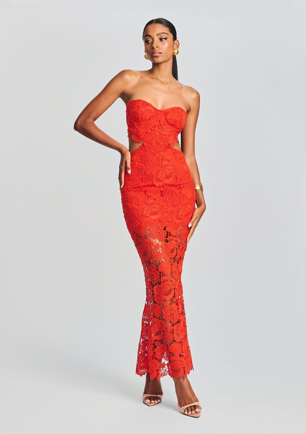 Eliza Lace Maxi Dress