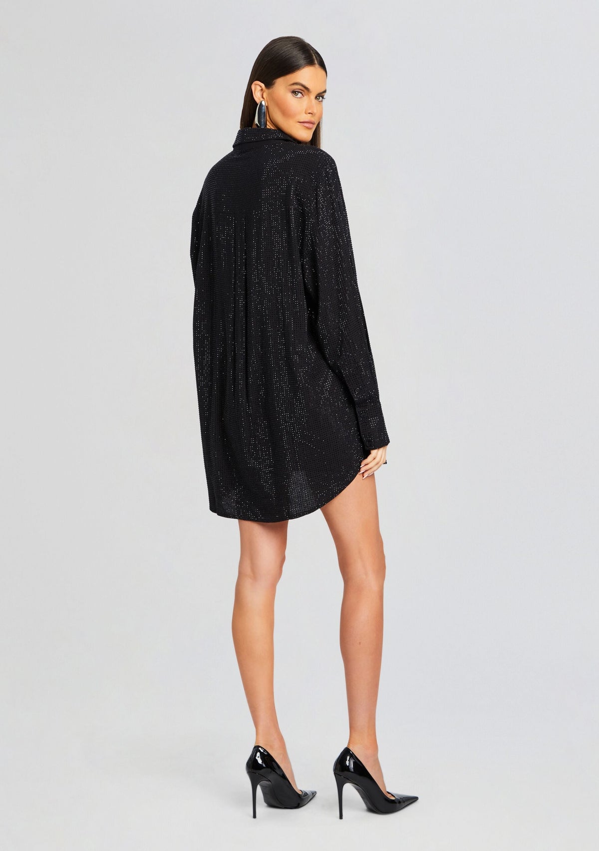 Maddox Embellished Shirt Dress