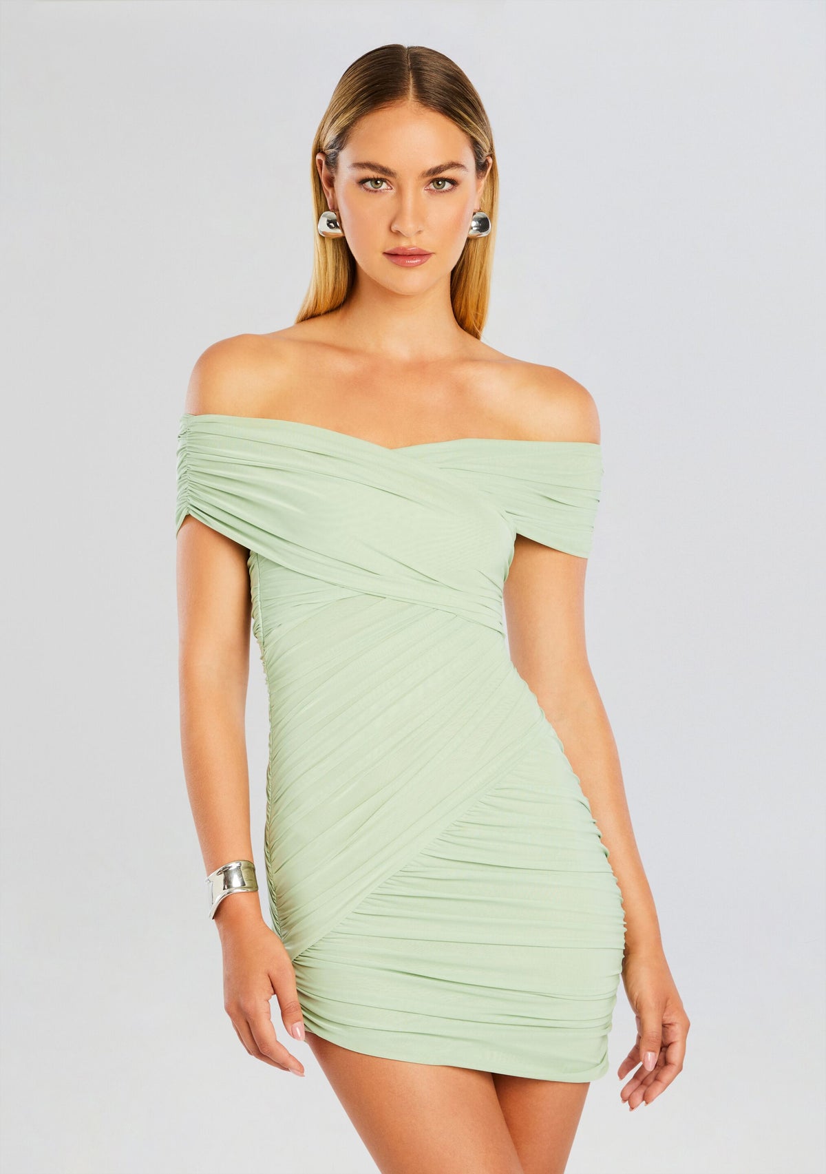 Deniz Mesh Mini Dress