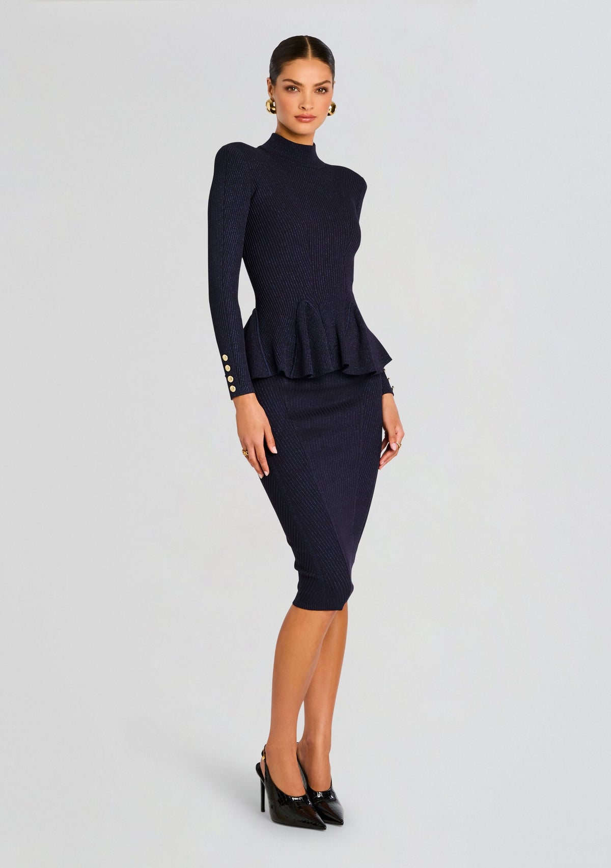Kasha Metallic Knit Top