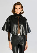 Adi Vegan Leather Cropped Jacket