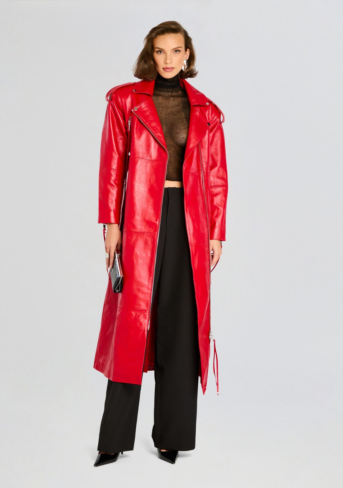Knightley Leather Trench Coat