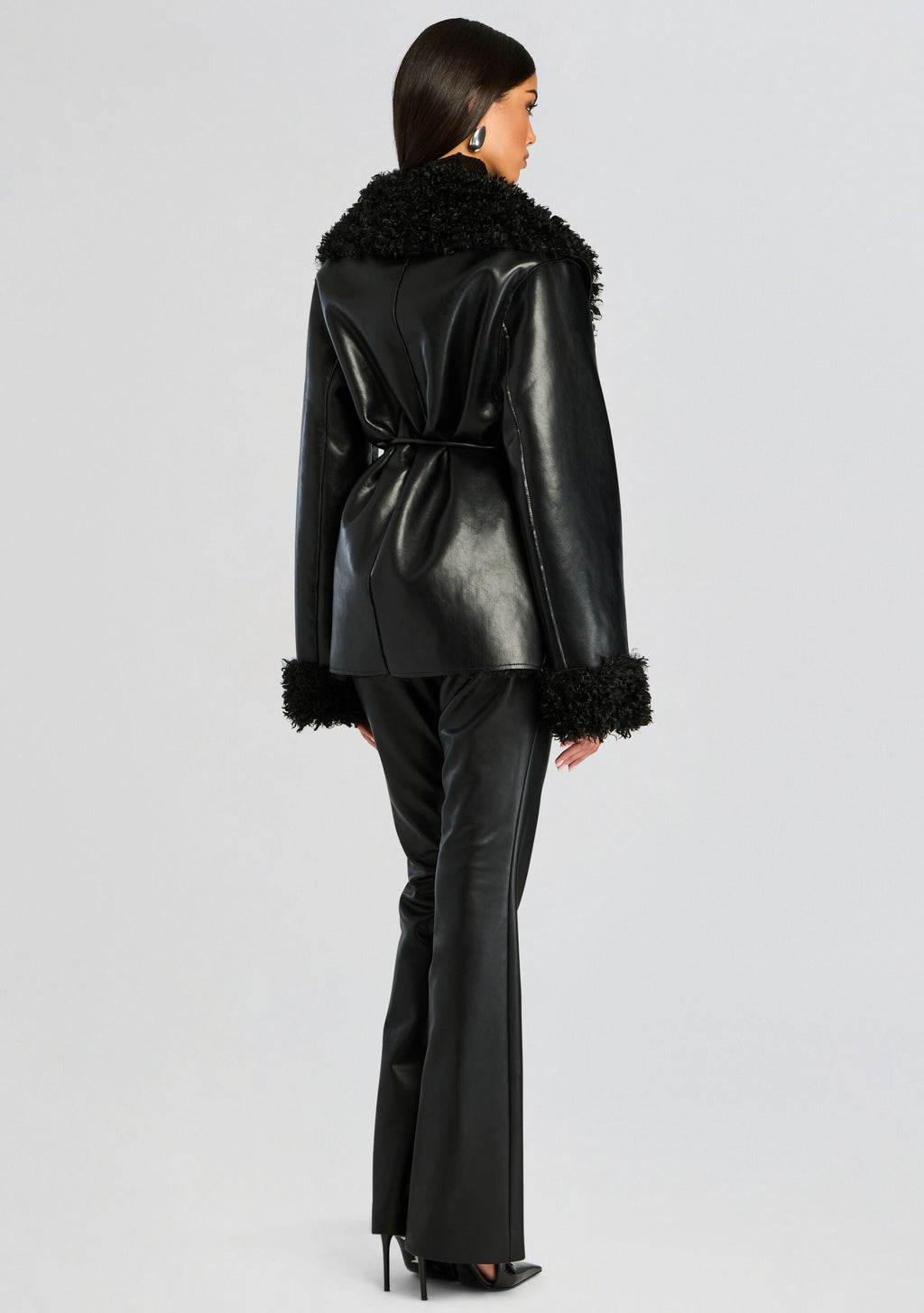 Roxanne Vegan Leather Coat