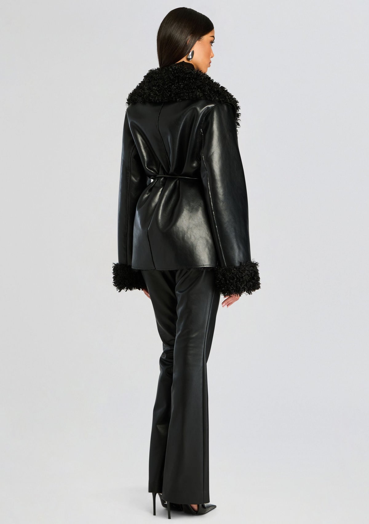 Roxanne Vegan Leather Coat