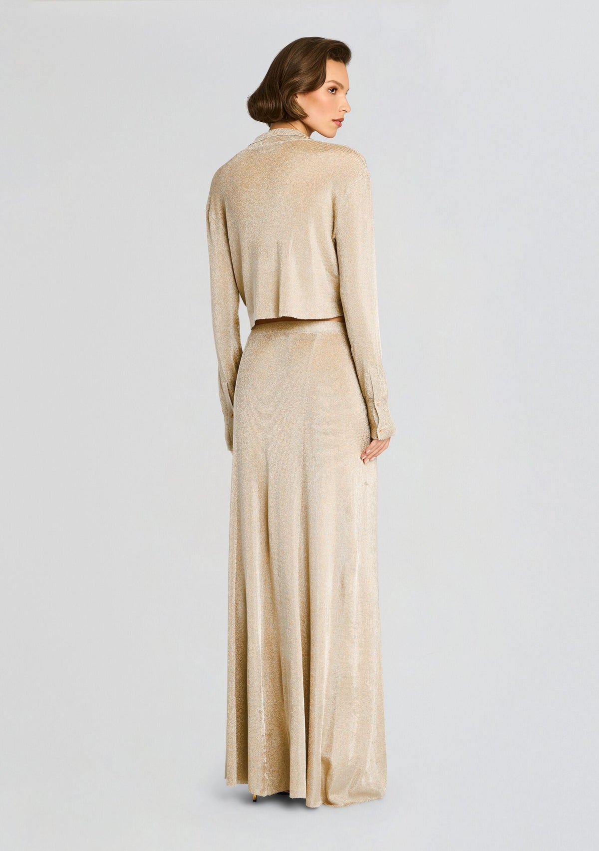 Alice Metallic Knit Maxi Skirt