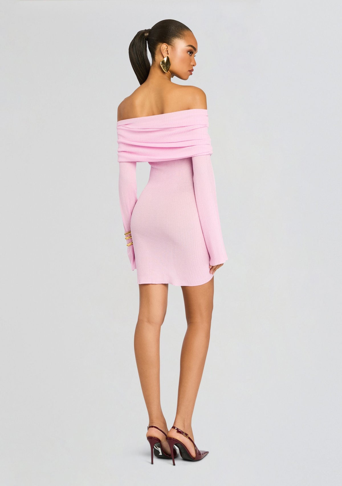 Galli Rib Knit Mini Dress