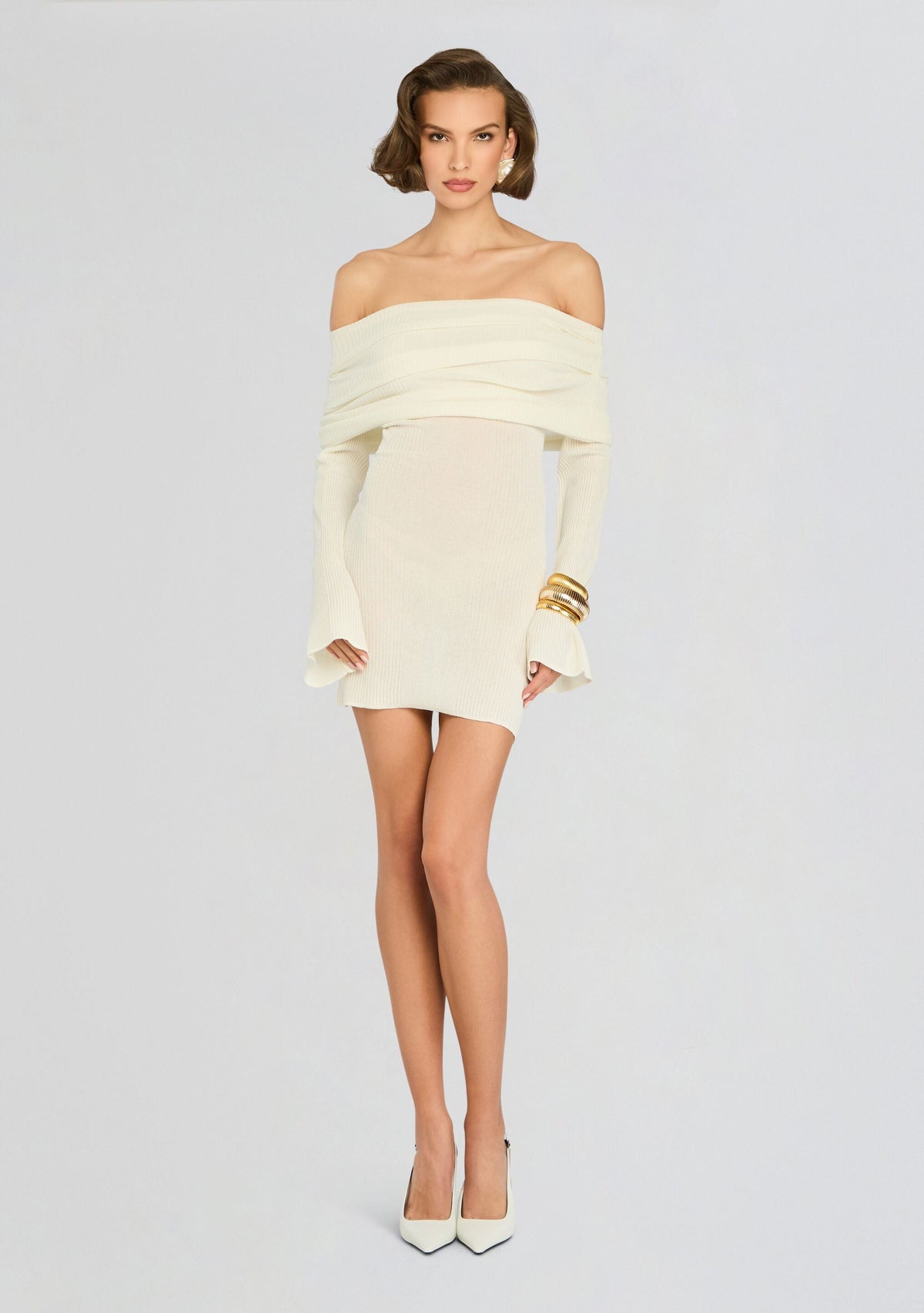 Galli Rib Knit Mini Dress