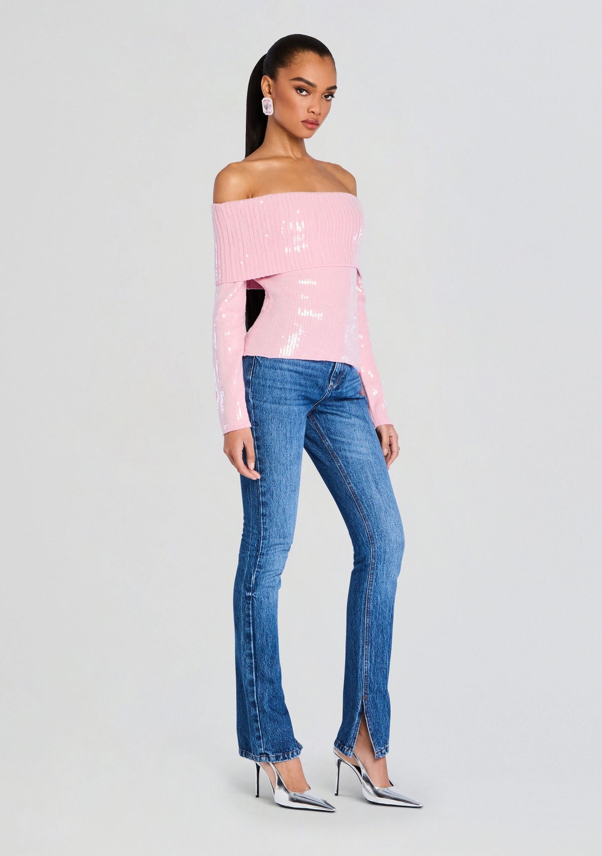 Jourdana Sequin Knit Top