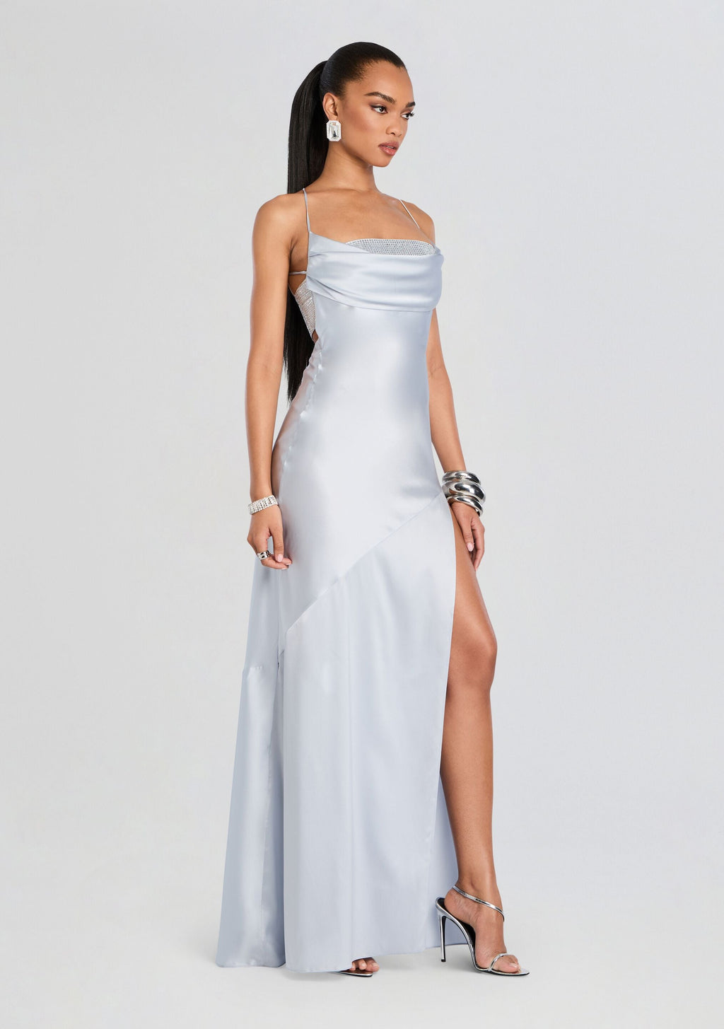 Emery Embellished Silk Dress