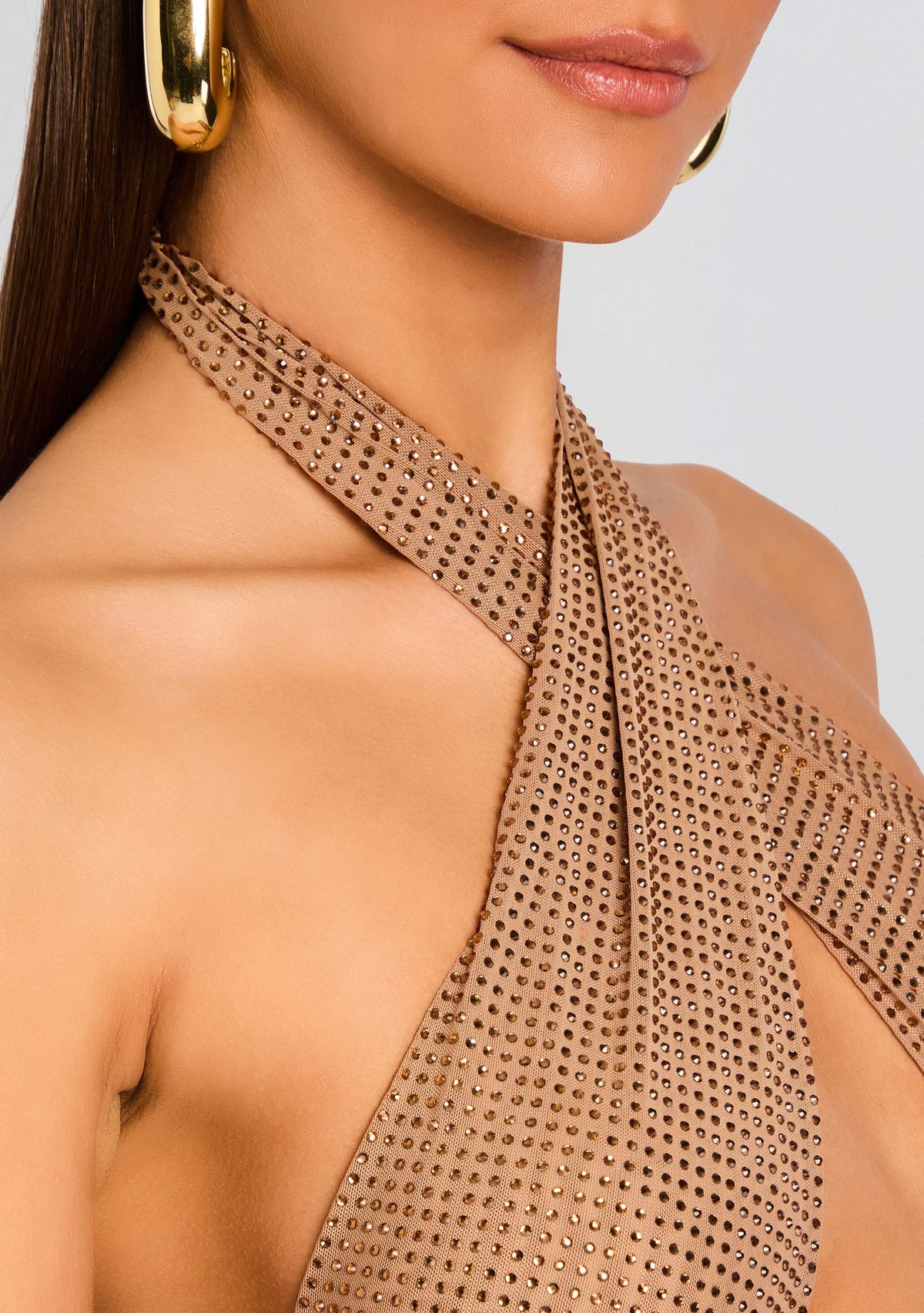 Oakley Mesh Embellished Dress