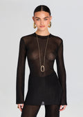Ines Metallic Knit Top