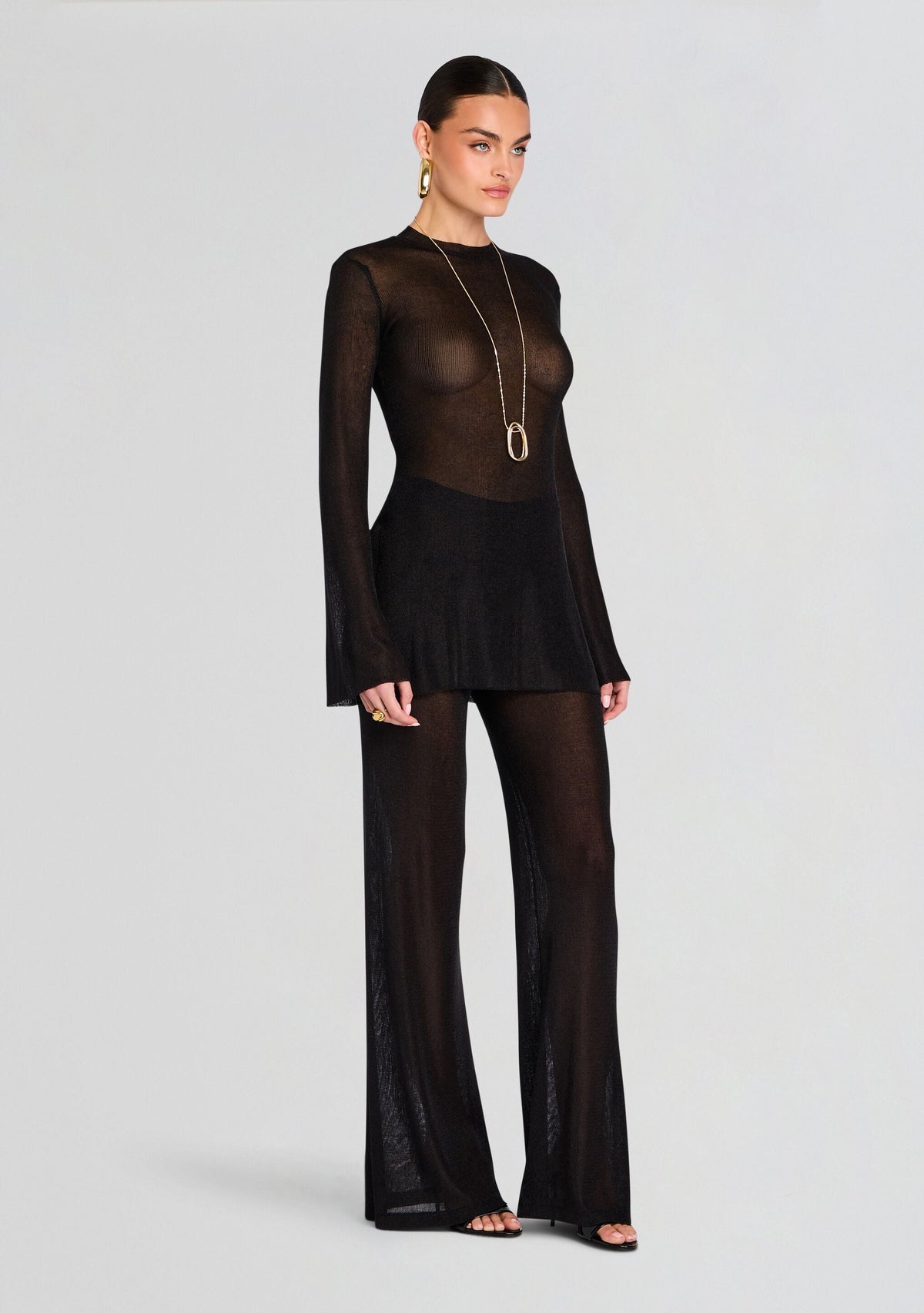 Ines Metallic Knit Top