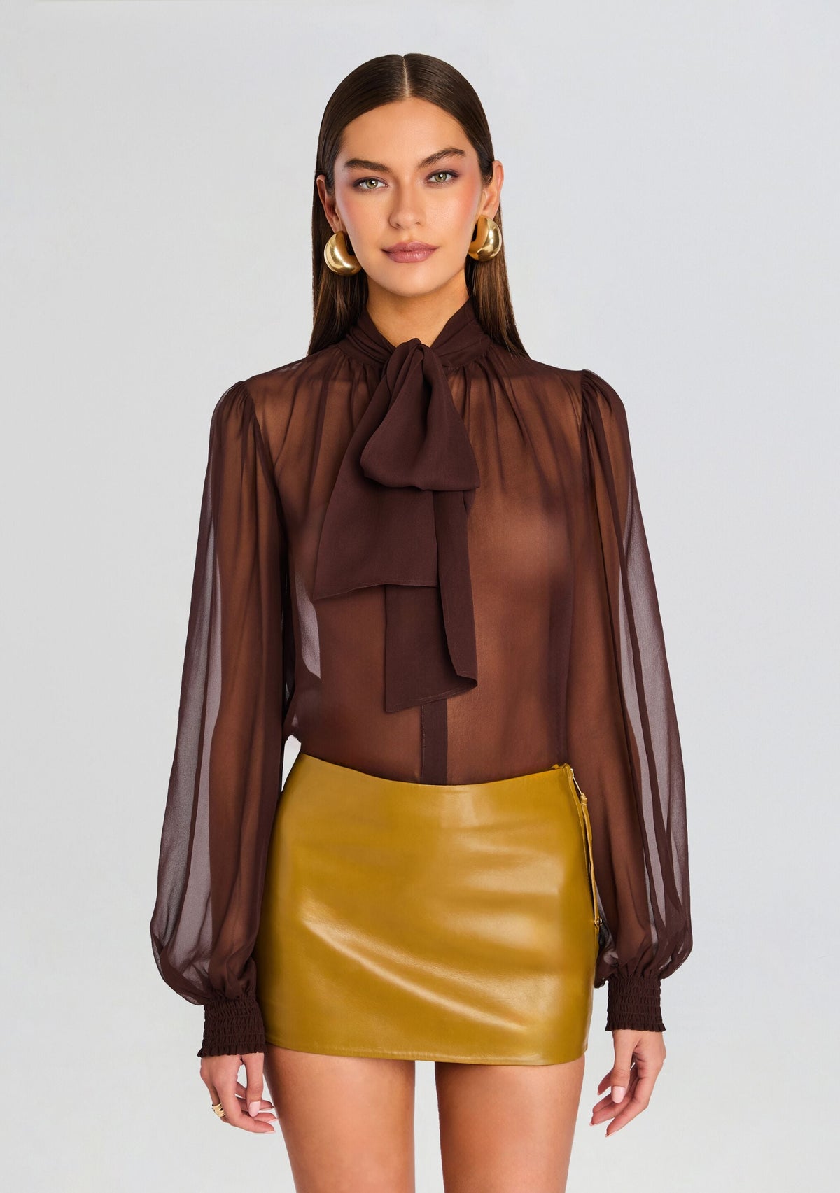 Hasli Silk Chiffon Top