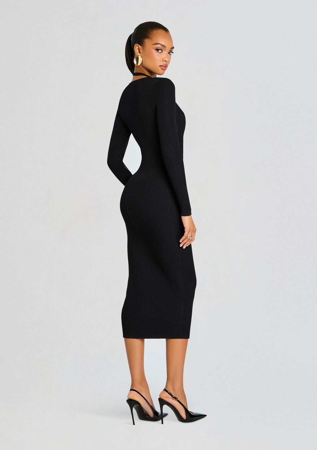 Lorella Metallic Knit Dress