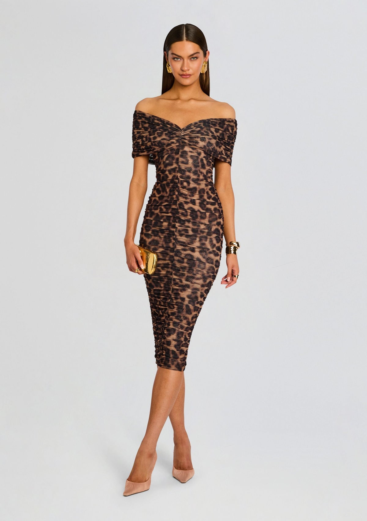 Gianina Mesh Midi Dress