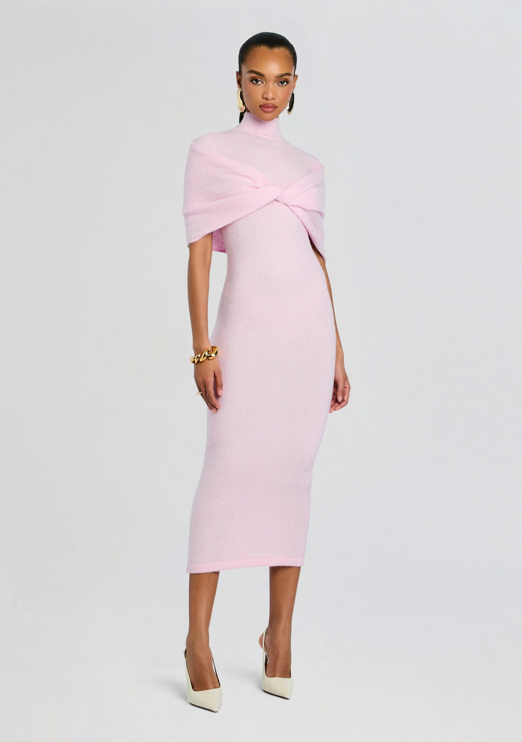 Wisteria Knit Midi Dress