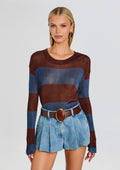 Hana Metallic Knit Top