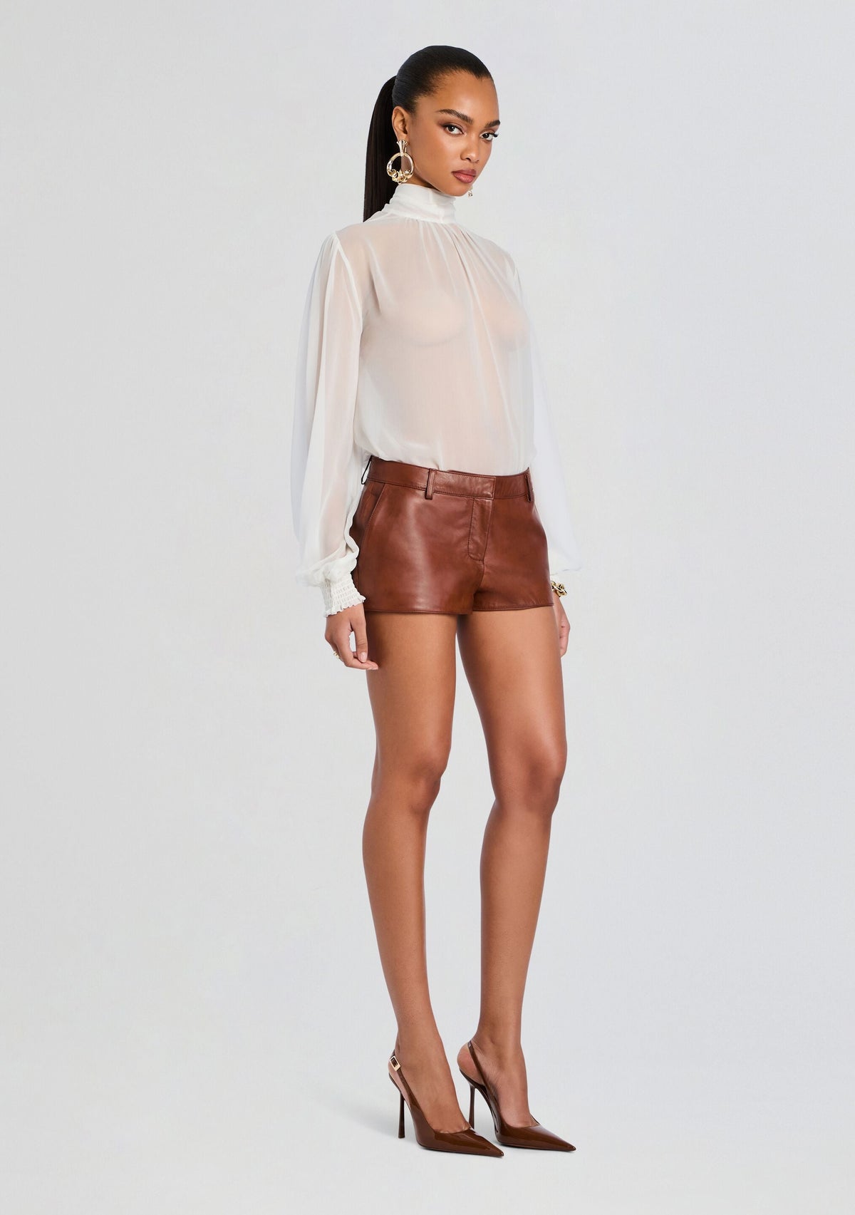 Valesia Leather Short