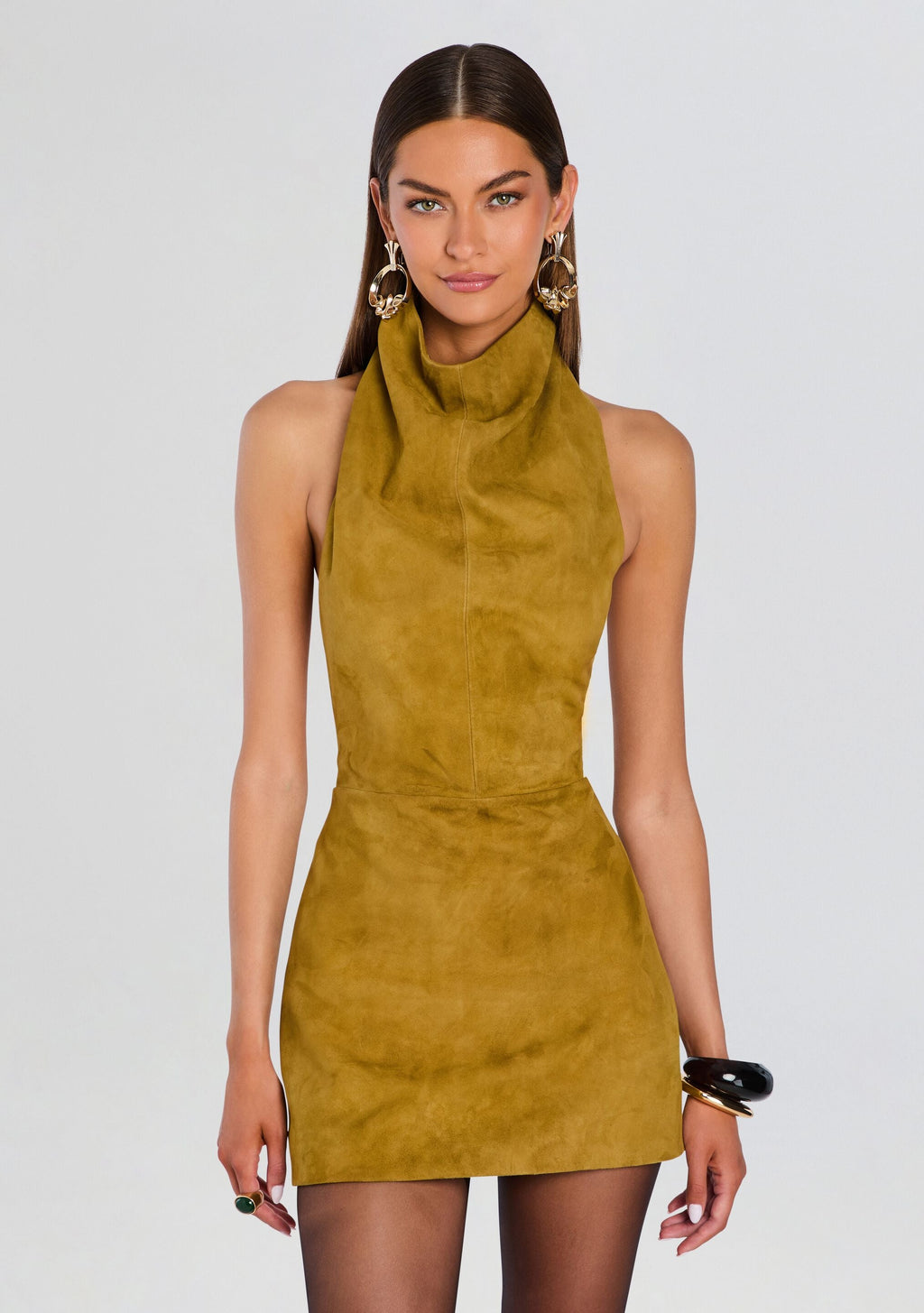 Zoriel Suede Dress