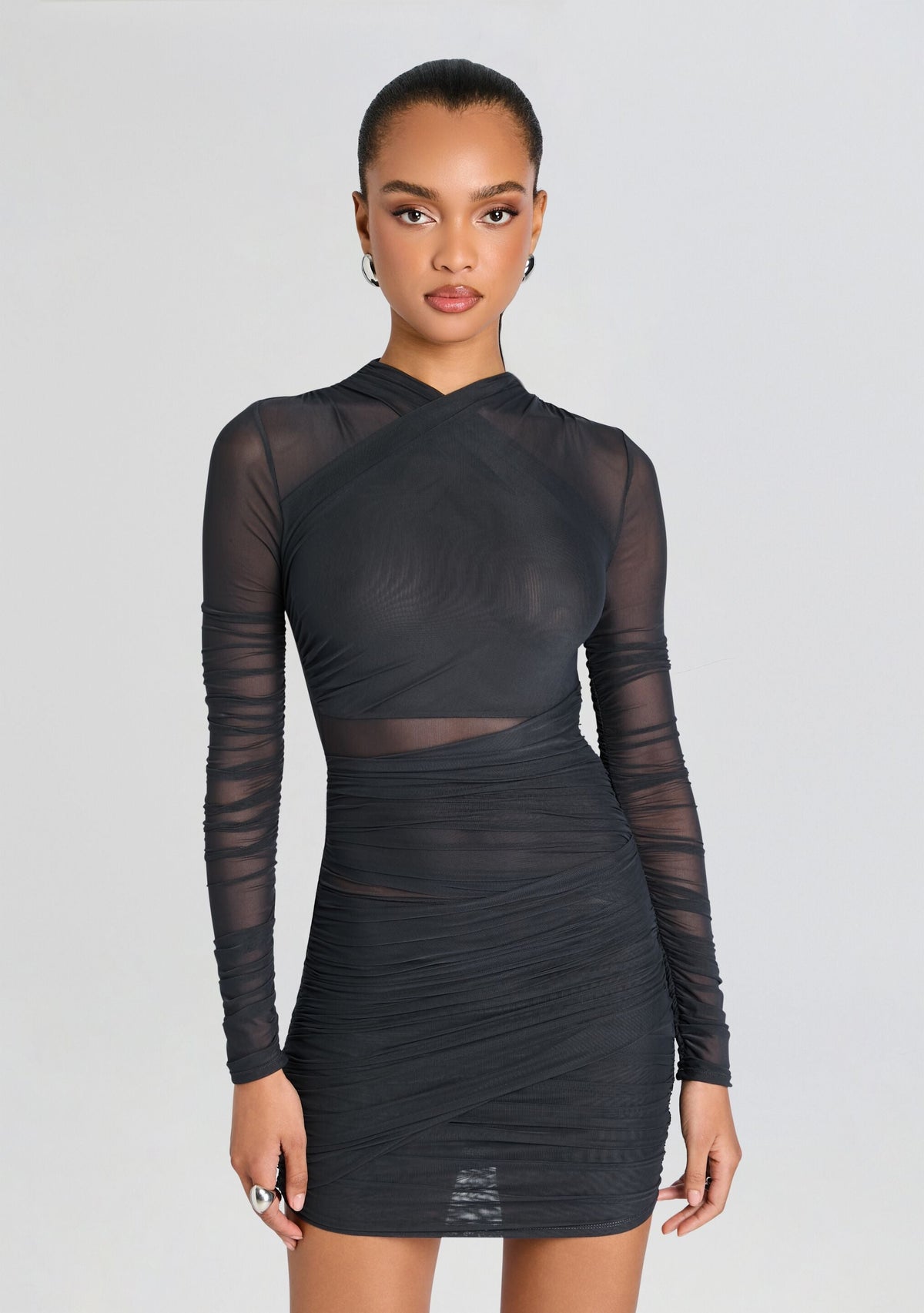 Moxey Ruched Mini Dress