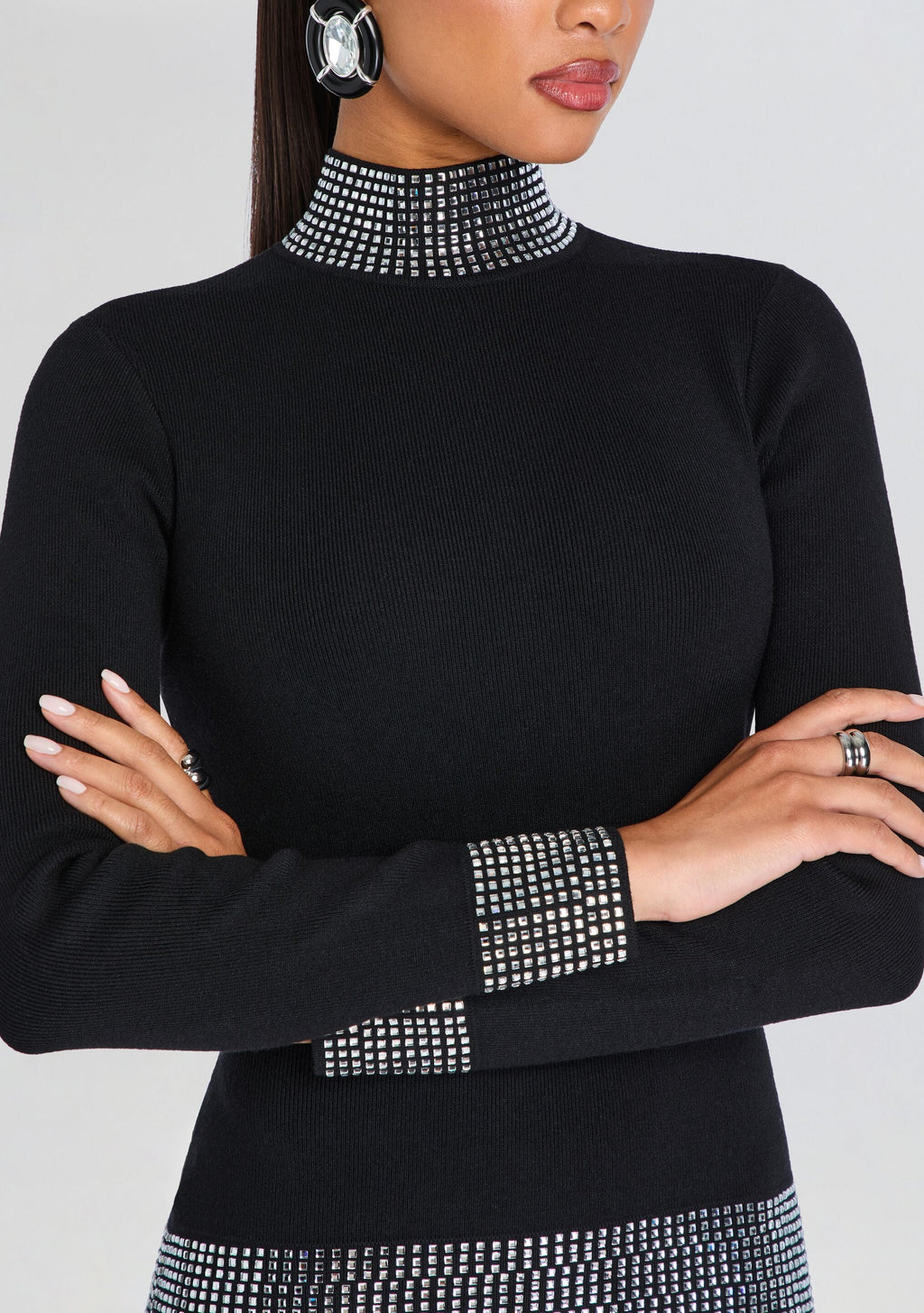 Naema Embellished Knit Dress