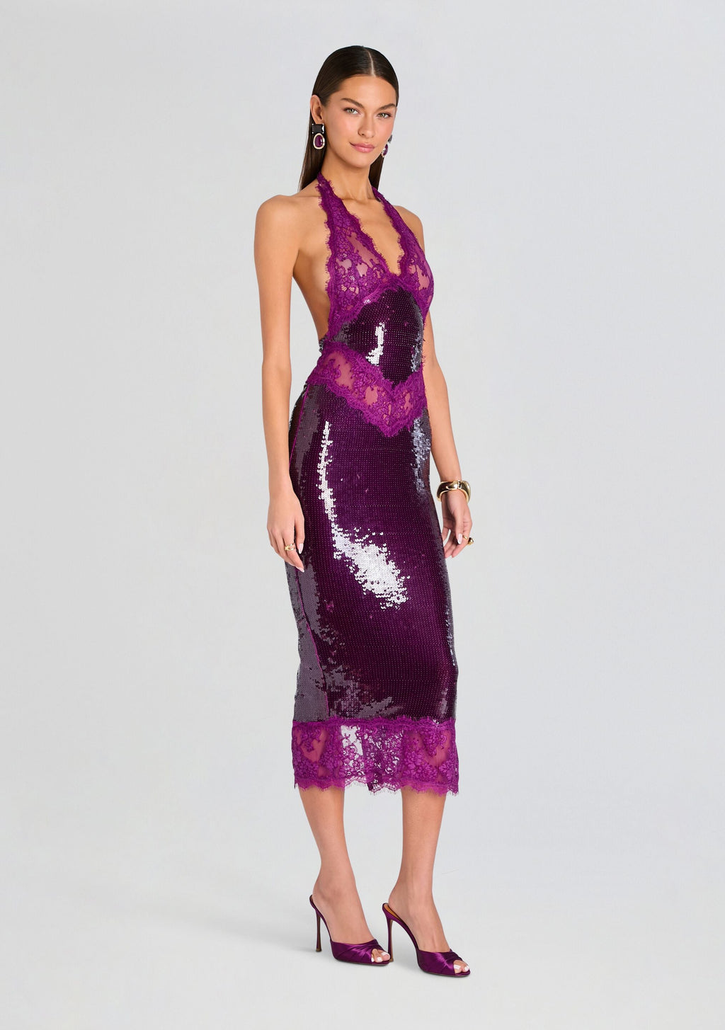 Vicky Sequin Lace Dress