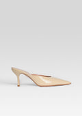 Francesca Leather Kitten Mule