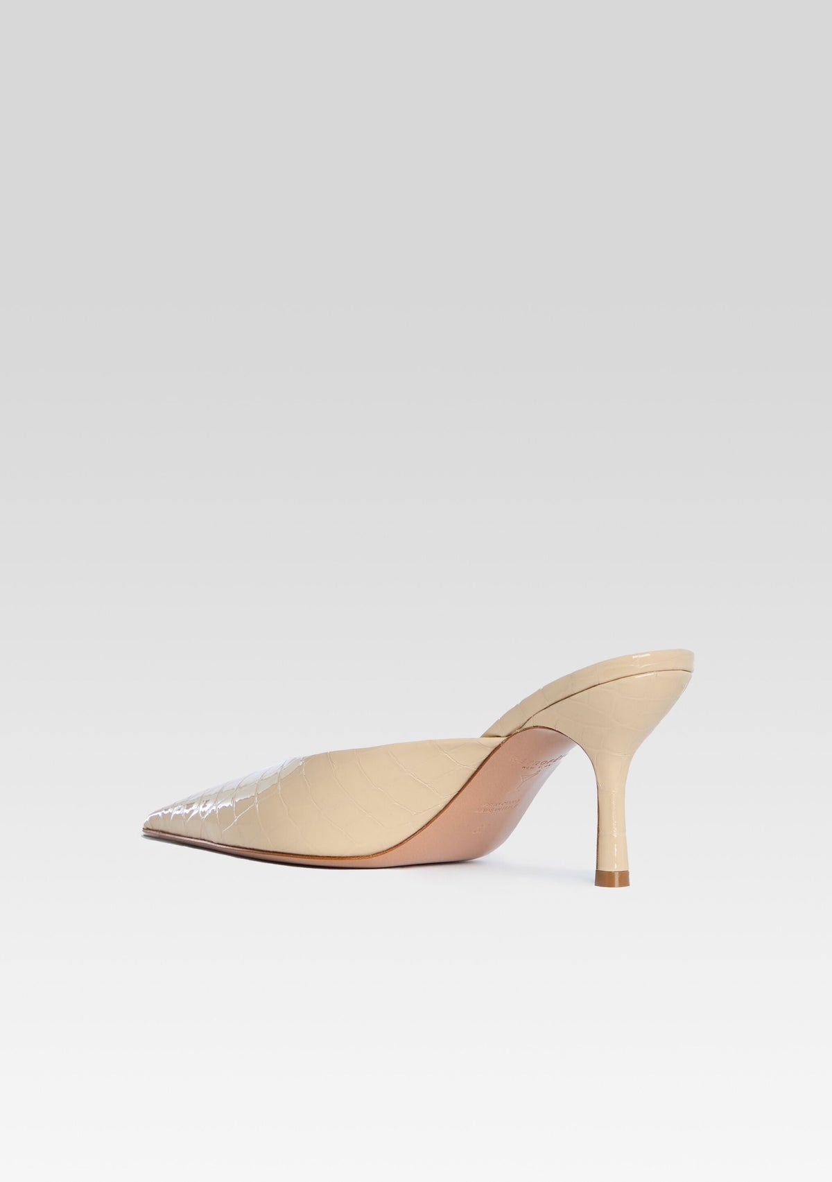 Francesca Leather Kitten Mule