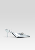Francesca Leather Kitten Mule