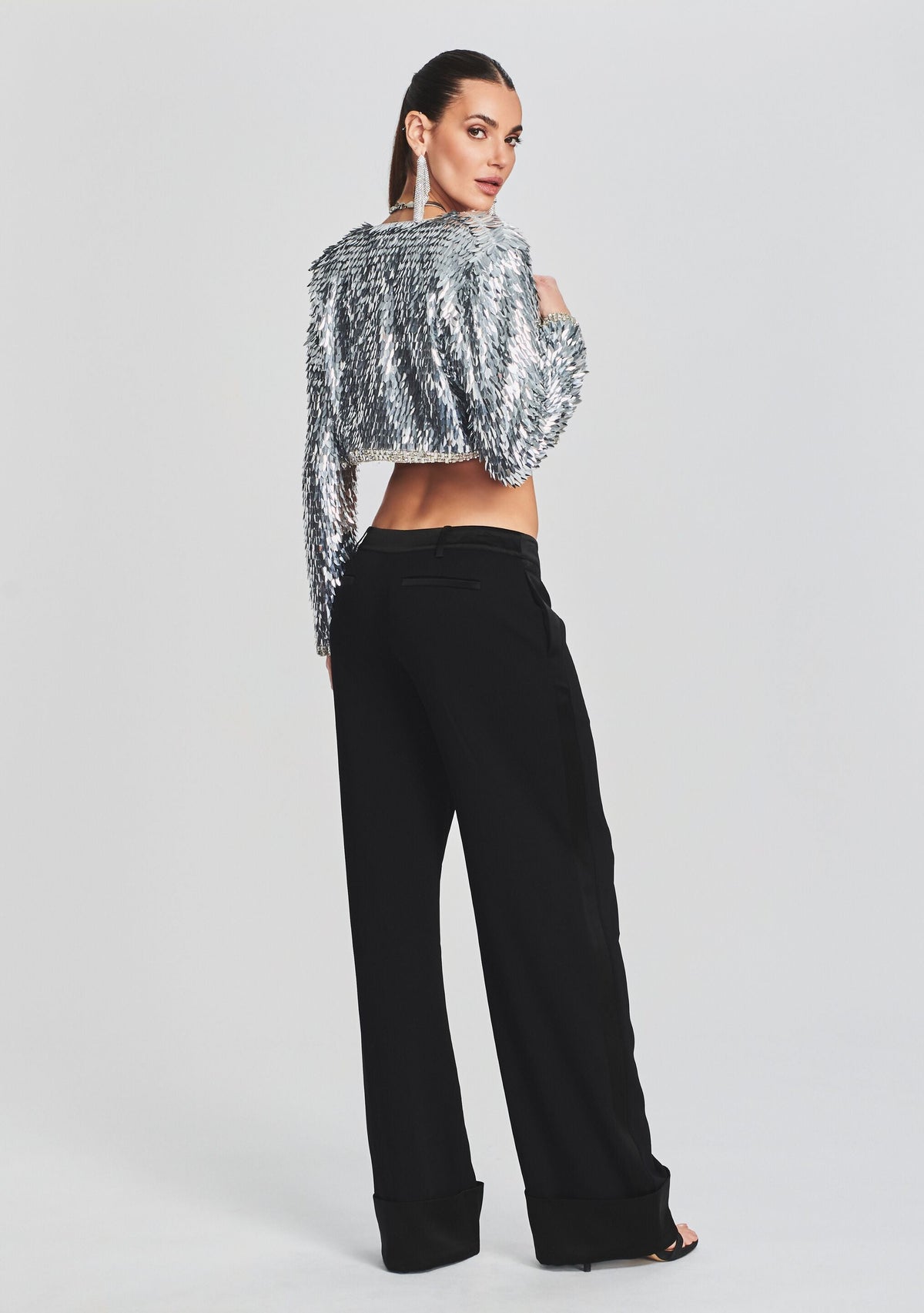 Maren Sequin Feather Jacket