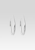Large Moon Hoop Earrings