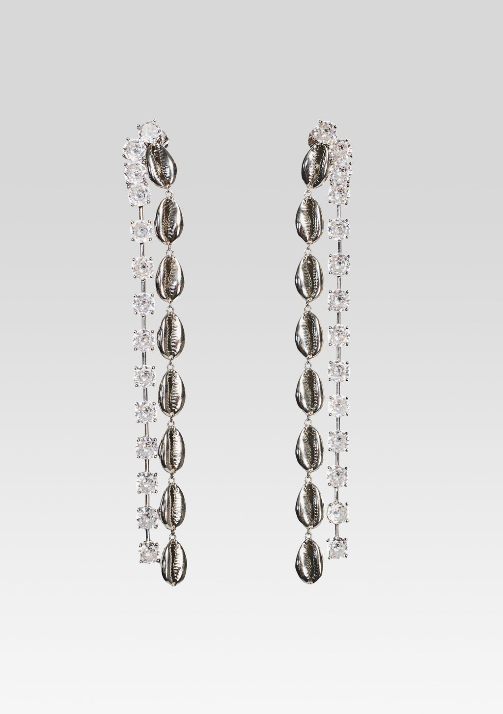 Tyde Crystal Shell Drop Earring