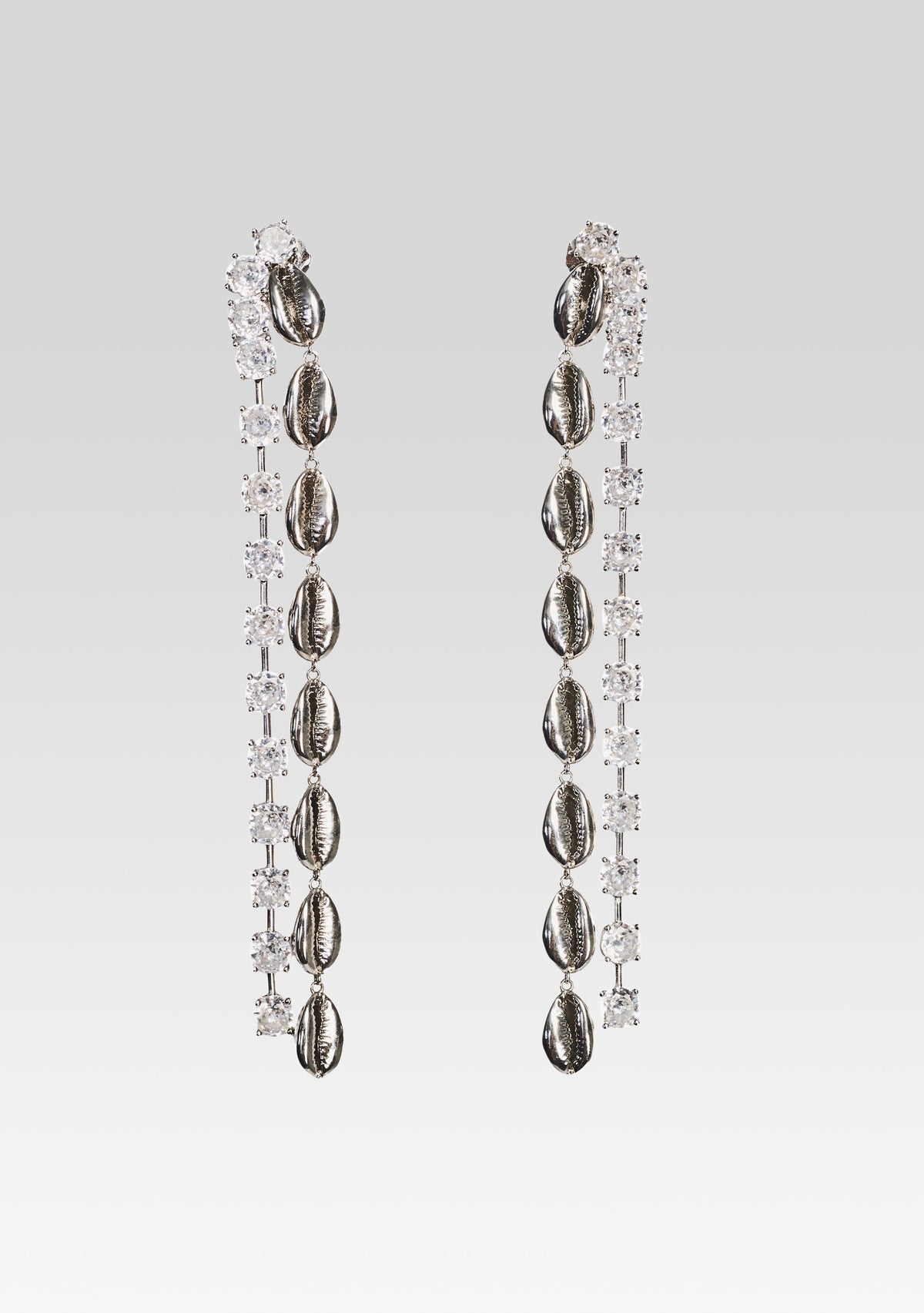 Tyde Crystal Shell Drop Earring
